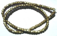 16 inch Strand of 4x4mm Olive Miracle Beads